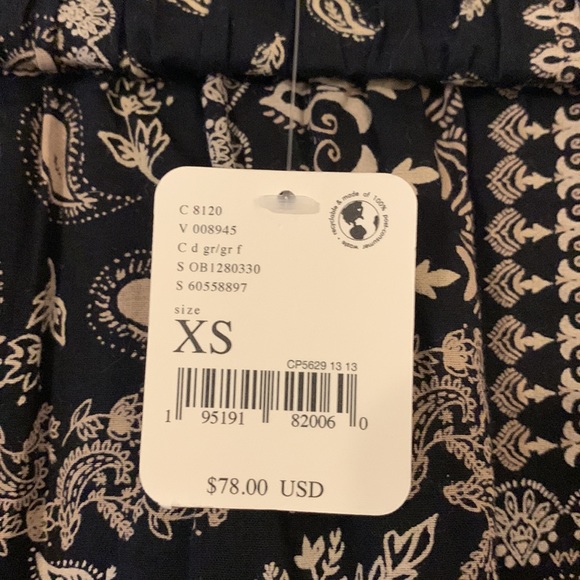 Free People Melissa Black Paisley Print Tiered Ruffled Mini Skirt - Picture 3 of 3